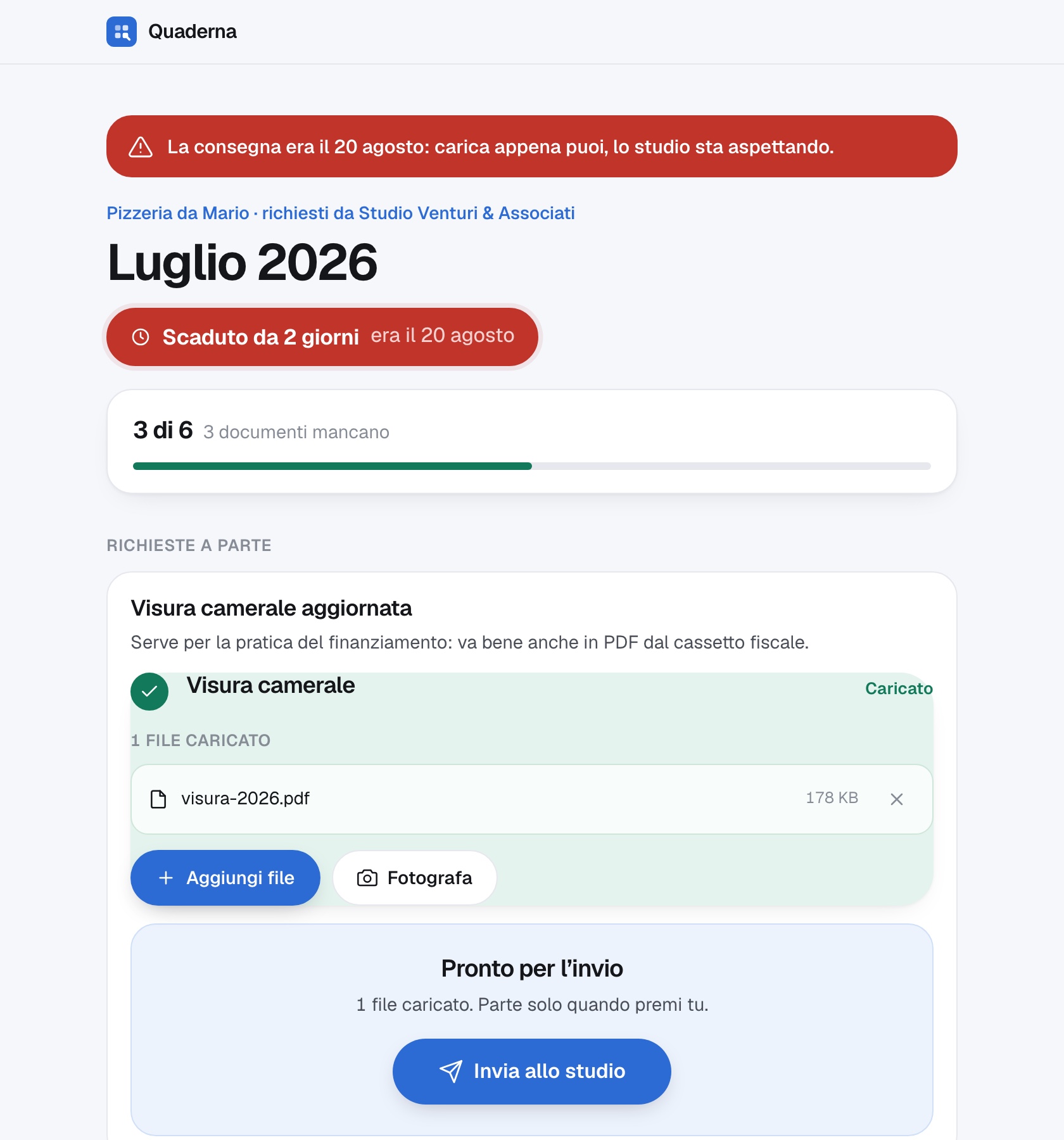 Il portale del cliente